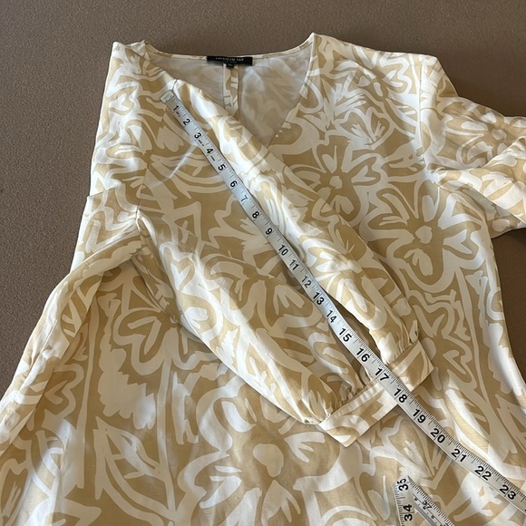 LAFAYETTE 148 NEW YORK Astley Light Garden Print Blouse - XL - Picture 10 of 11